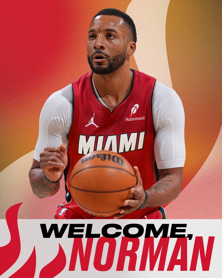 热火官方:欢迎鲍威尔加盟球队,与戴维恩·米切尔完成续约